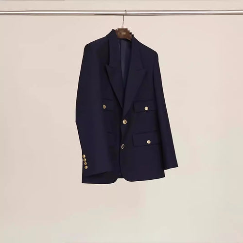 Damen Eleganter Doppelreiher Blazer Echoarchiv