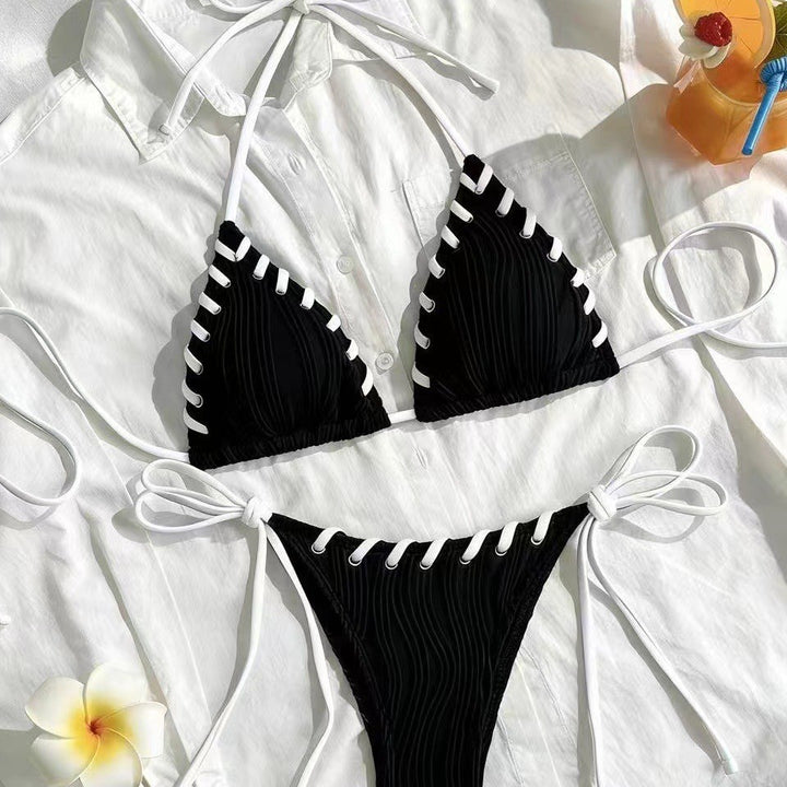 Damen Triangel-Bikini mit Wellenmuster Echo Archiv