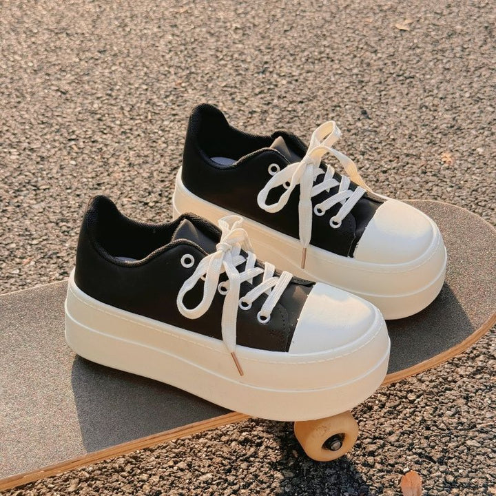Damen Plateausneaker mit sportlicher Silhouette und modischem Schnürsystem Echo Archiv