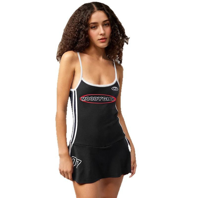Damen Sportliches Kleid mit Spaghettiträgern Echo Archiv