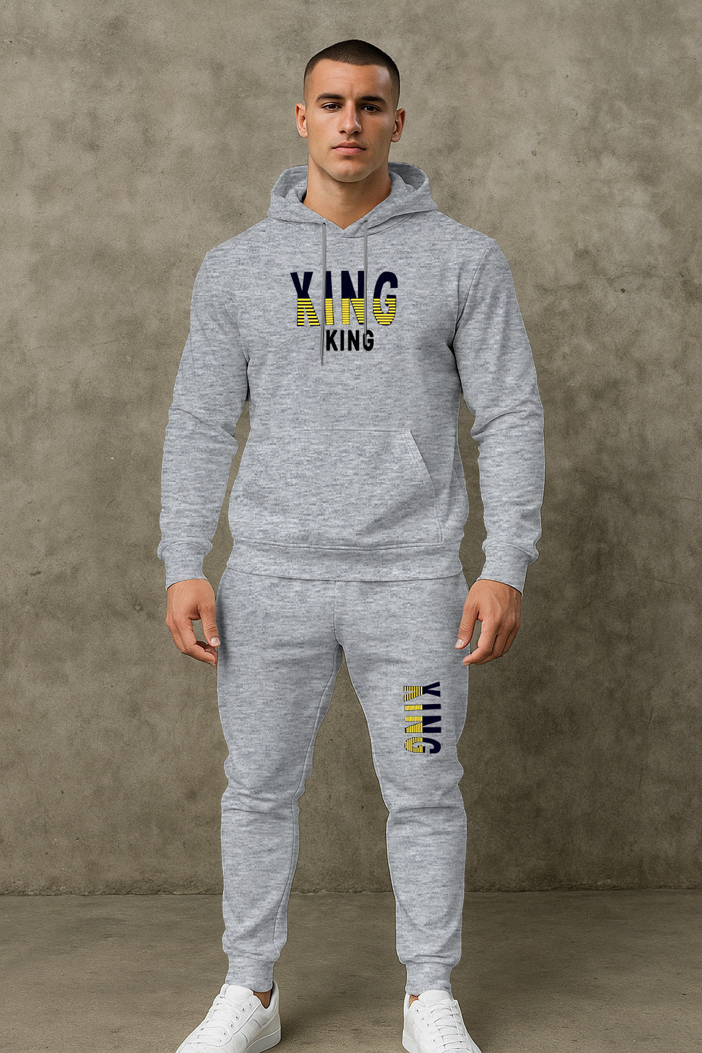 Herren sportives Hoodie- und Jogginghose-Set Echoarchiv