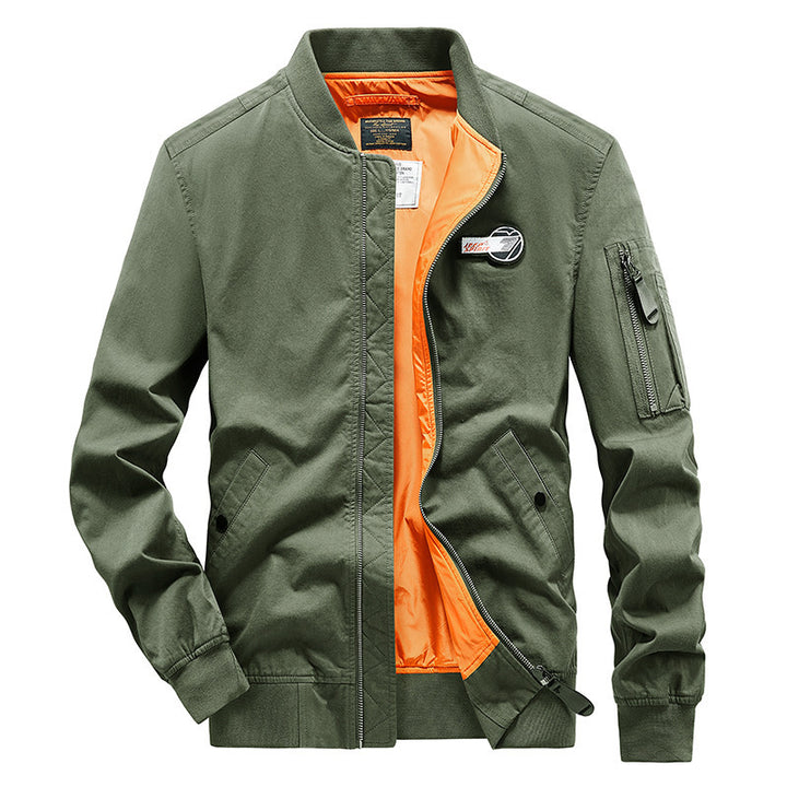 Herren Bomberjacke mit praktischen Reißverschlusstaschen und innovativem Innenfutter Echoarchiv
