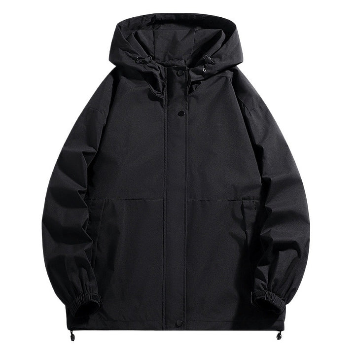 Herren Wasserabweisende Übergangsjacke mit verstellbarer Kapuze und praktischen Taschen Echoarchiv