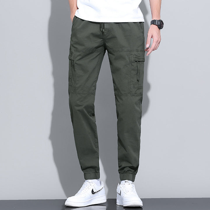 Herren Urbaner Tactical-Cargo-Jogger mit ergonomischen Kniefalten, integrierter Schlüsselöse und elastischem Knöchelabschluss Echo Archiv