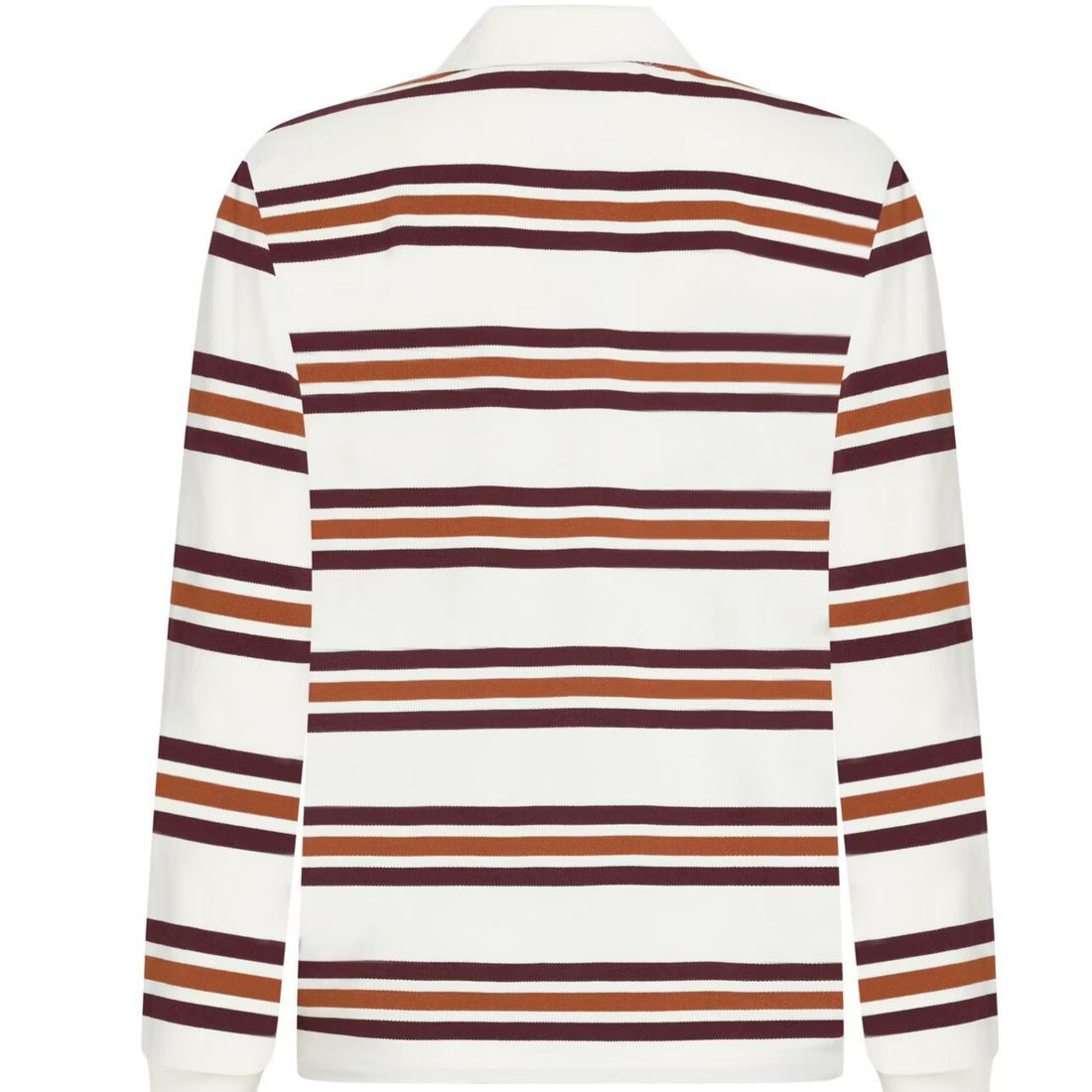 Damen Gestreiftes Rugby-Polo-Shirt im Oversize-Schnitt mit Holzknopfdetails Echoarchiv