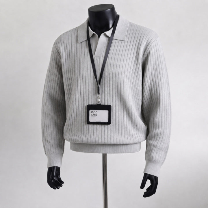Herren Struktur Pullover Echo Archiv