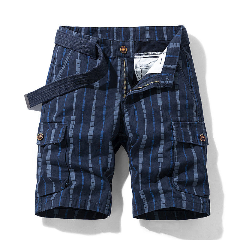 Herren modische Cargoshorts mit multifunktionalen Taschen und elastischem Bund Echoarchiv