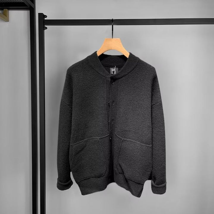 Damen Bequemer Cardigan mit Knopfleiste und Taschen – Veloura