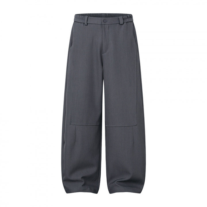 Damen Weite Culotte-Hose mit Kniepatches, elastischem Rückbund und aufgesetzten Taschen Echo Archiv