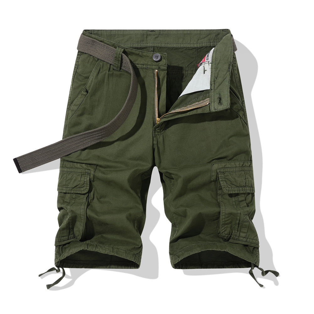 Herren vielseitige Cargo-Shorts mit praktischen Seitentaschen und verstellbarem Gürtel Echoarchiv