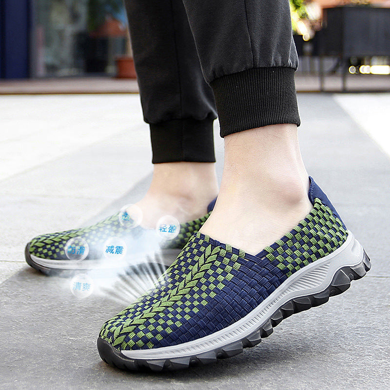 Unisex nan geflochtene elastische Slipper mit leichter dämpfender Sohle Echo Archiv