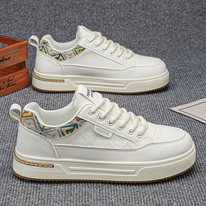Damen Plateau-Sneaker mit Zierstickerei und gepolsterter Komfortsohle Echoarhiv – Névara