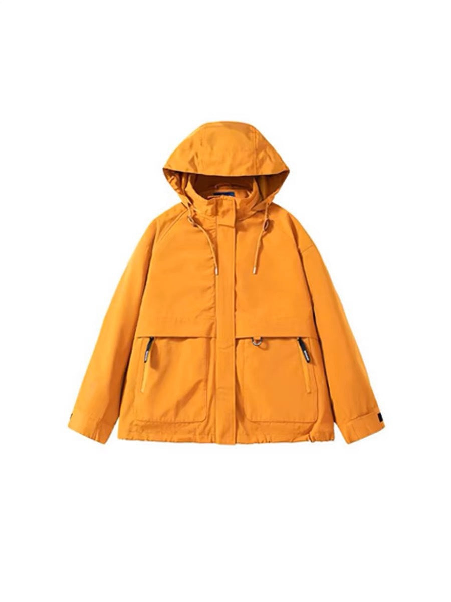 Damen Kapuzen-Utility-Parka mit wasserdichter Membran, großen Fronttaschen & verstellbarem Saum Echo Archiv