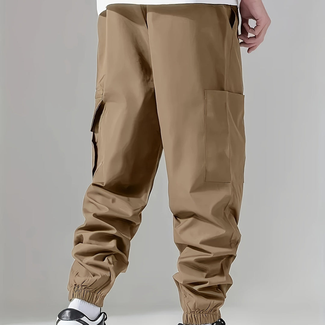 Herren Cargo-Jogginghose im Utility‑Style mit versiegelter Reißverschlusstasche & elastischen Beinbündchen Echo Archiv