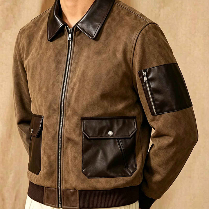 Herren Modische Chic Bomberjacke Echo Archiv