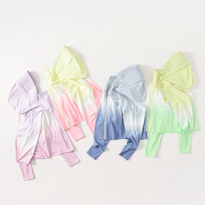 Damen nan leichte UV-Schutz Kapuzenjacke aus Funktionsstretch mit durchgehendem Reißverschluss und Raglanärmeln Echo Archiv