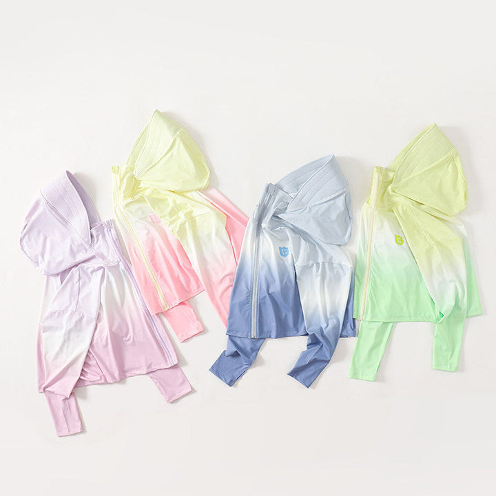 Damen nan leichte UV-Schutz Kapuzenjacke aus Funktionsstretch mit durchgehendem Reißverschluss und Raglanärmeln Echo Archiv