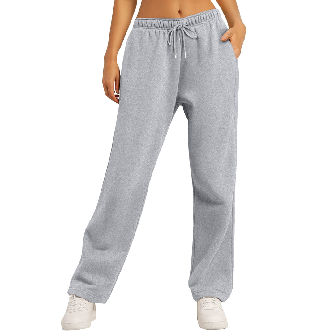 Damen nan extraweiche Relax-Hose mit hohem Komfortbund Kordelzug und geradem Bein Echo Archiv