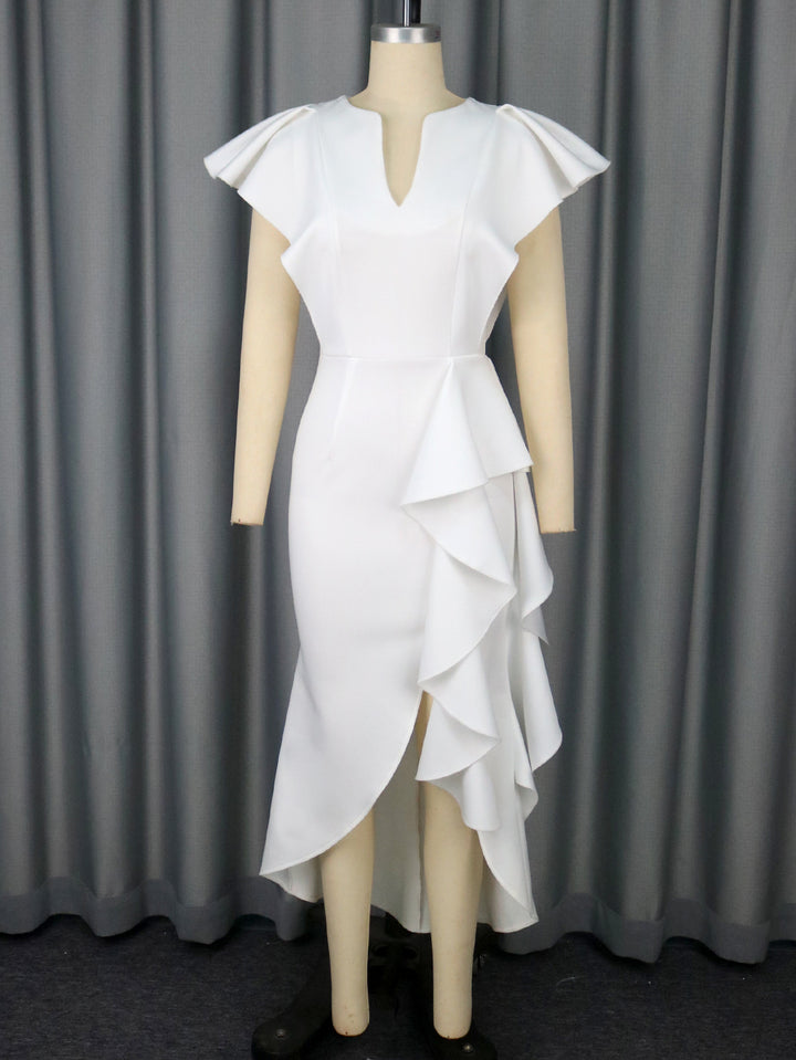 Damen Elegantes Wickelkleid mit voluminösen Drapierungen Echo Archiv