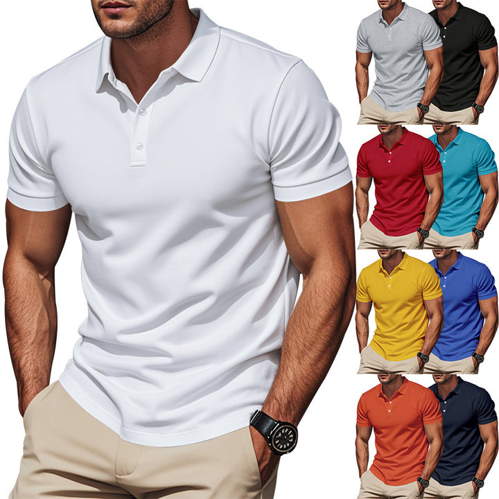 Herren nan atmungsaktives Piqué Poloshirt Kurzarm mit Knopfleiste Echo Archiv