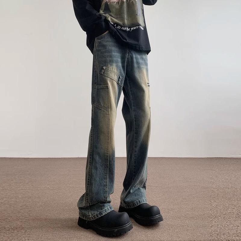 Damenweit geschnittene Jeanshose Echoarchiv