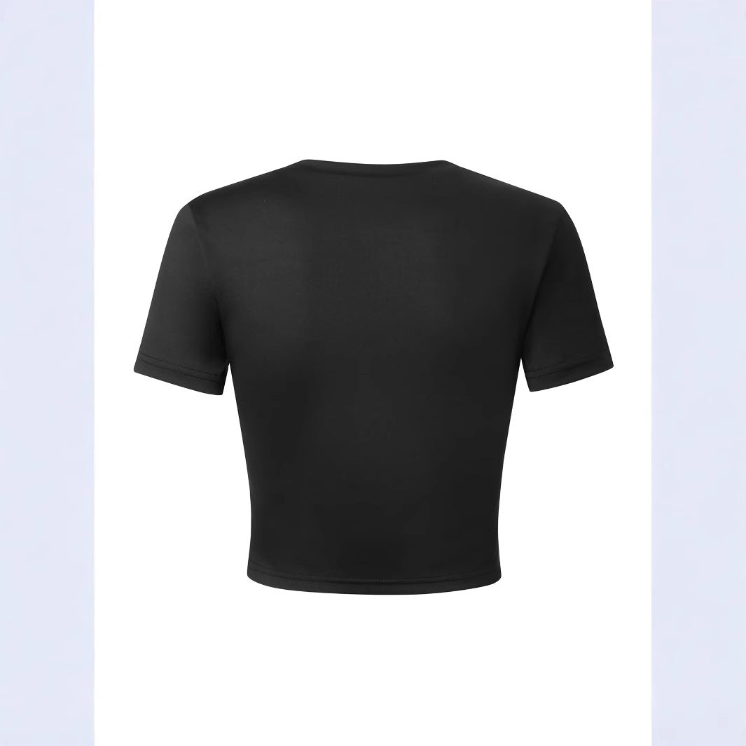 Damen T-Shirt mit stylischem Sternmotiv und Leo-Print Echo Archiv