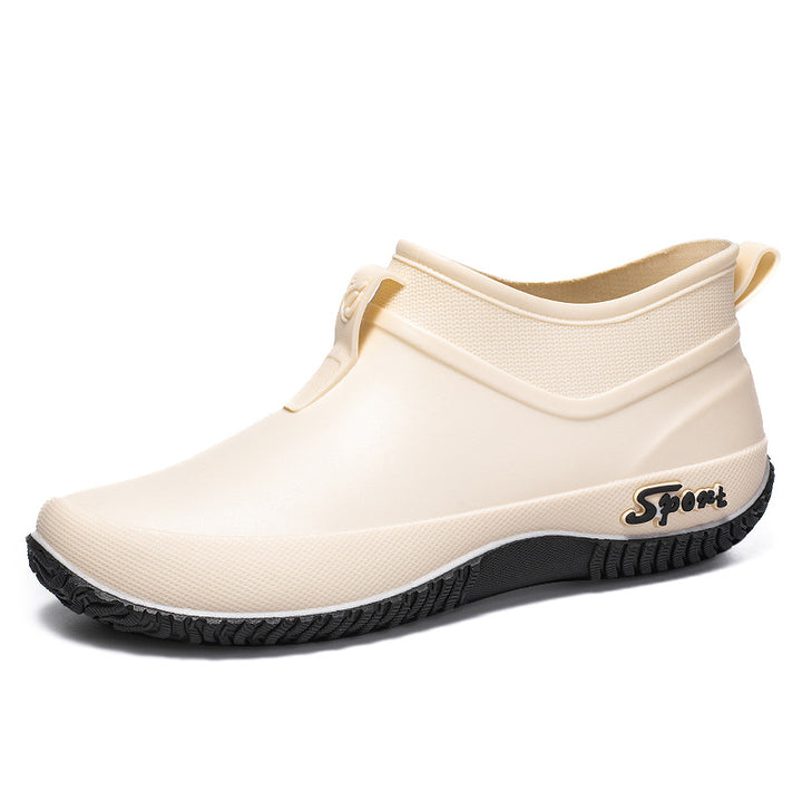 Damen Wasserdichte Ankle-Gummischuhe mit elastischem Schaft und griffiger Laufsohle Echoarhiv