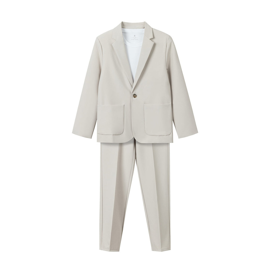 Damen Zweiteiliges Oversize-Blazer- und konisch geschnittene Anzughose-Set Echoarchiv