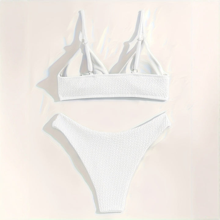 Damen Triangle-Bikini mit Struktur und schmalen Trägern Echo Archiv