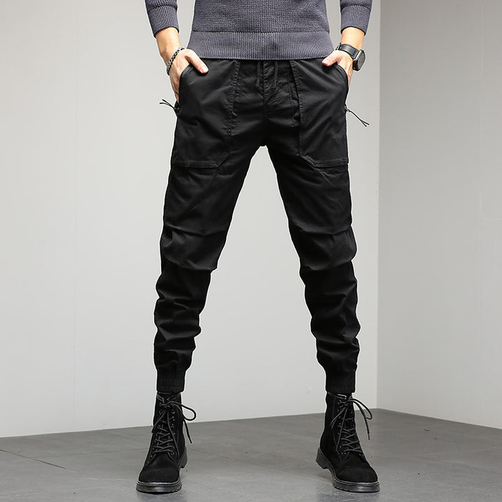 Herren Tapered Cargo-Joggerhose mit Kordelzug, elastischen Bündchen und Multifunktions‑Taschen Echo Archiv