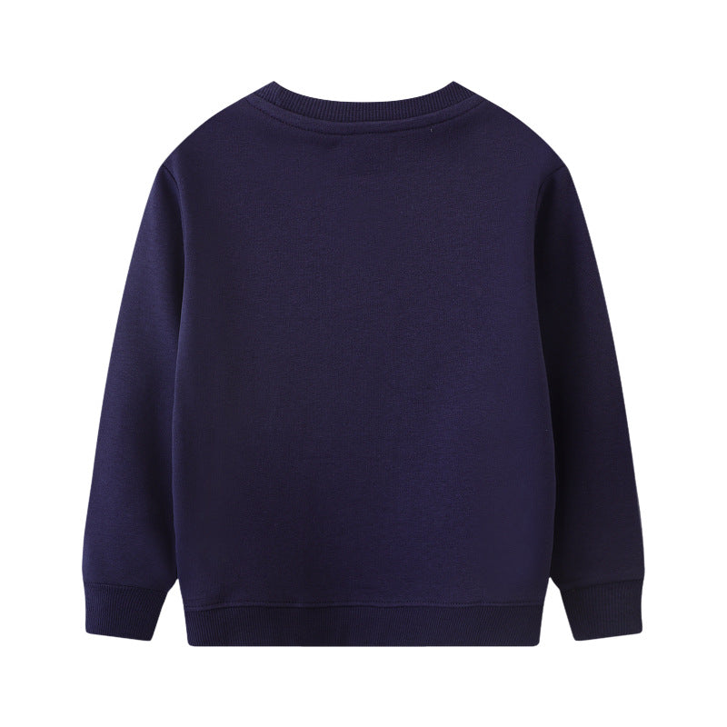 Jungen Sweatshirt mit buntem Dinosaurier-Applikationen Echo Archiv