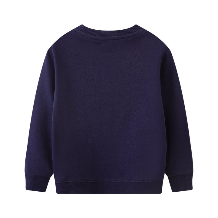 Jungen Sweatshirt mit buntem Dinosaurier-Applikationen Echo Archiv