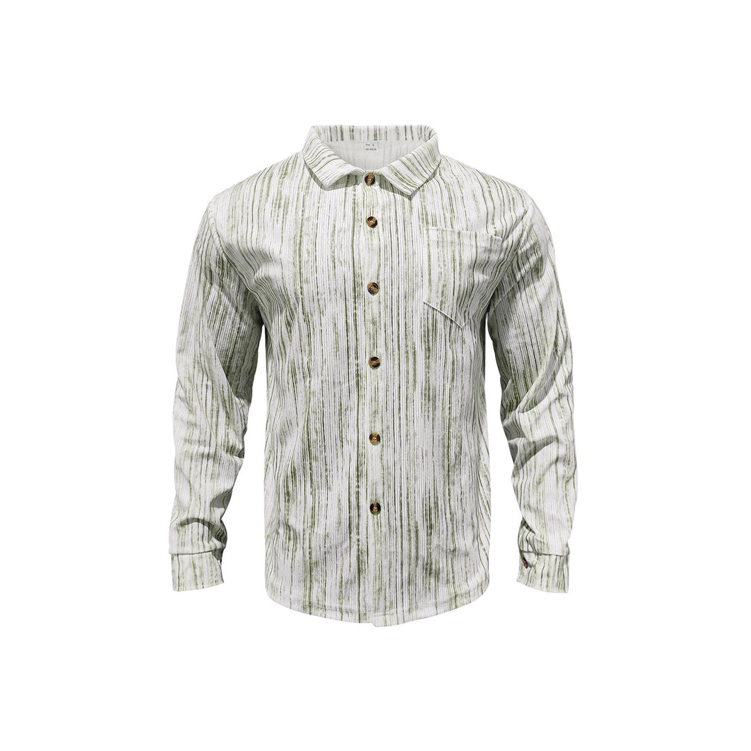 Herren Langarmhemd mit strukturiertem Design Echoarchiv