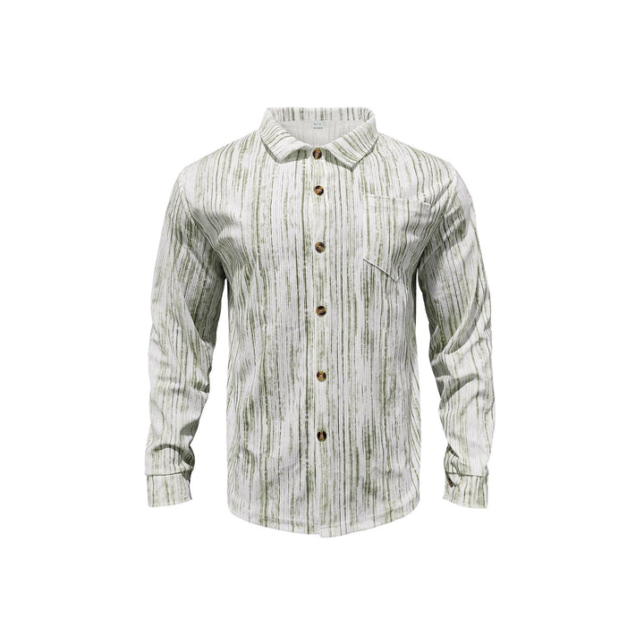 Herren Langarmhemd mit strukturiertem Design Echoarchiv