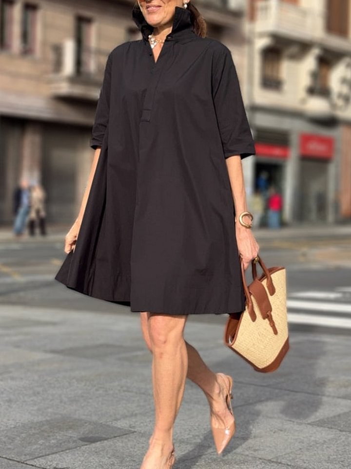 Damen Hemdblusenkleid in A-Linie von Echoarchiv