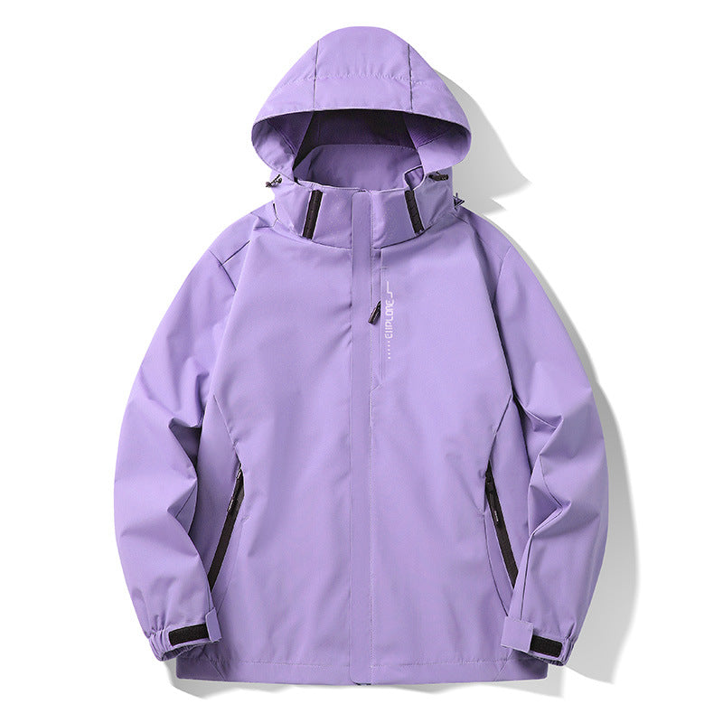Herren Wasser- und winddichte technische Kapuzen-Outdoorjacke mit verschweißten Nähten und atmungsaktivem Futter Echo Archiv
