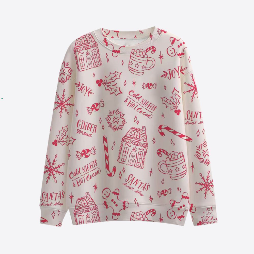 Damen Lustiger Sweatshirt mit einzigartigem Tiermotiv Echoarchiv