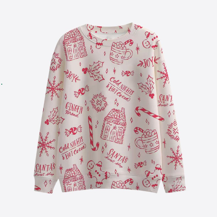 Damen Lustiger Sweatshirt mit einzigartigem Tiermotiv Echoarchiv