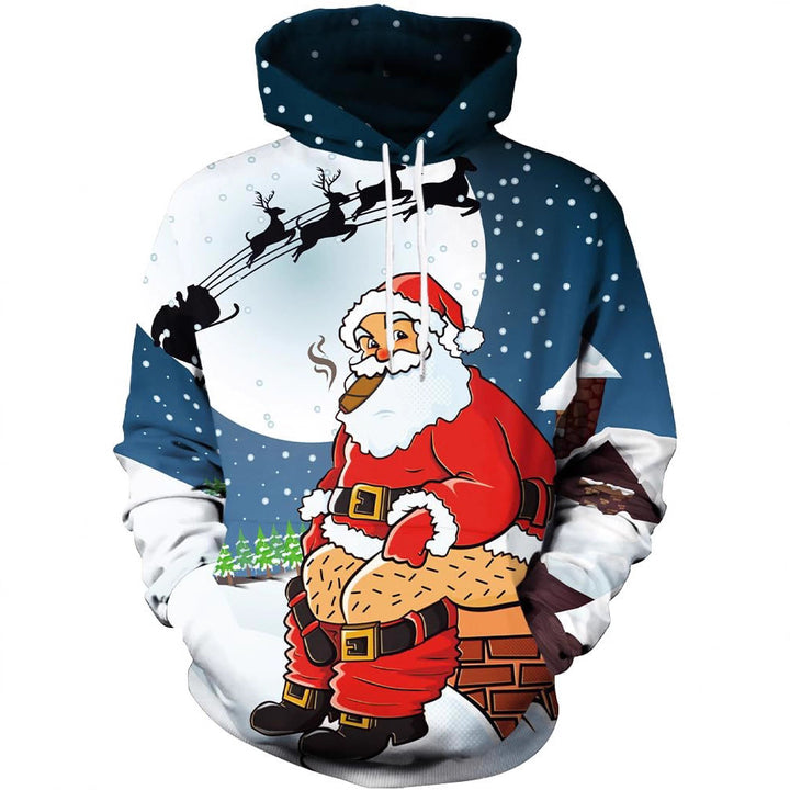 Damen Humorvoller Weihnachts-Kapuzenpullover Echoarchiv