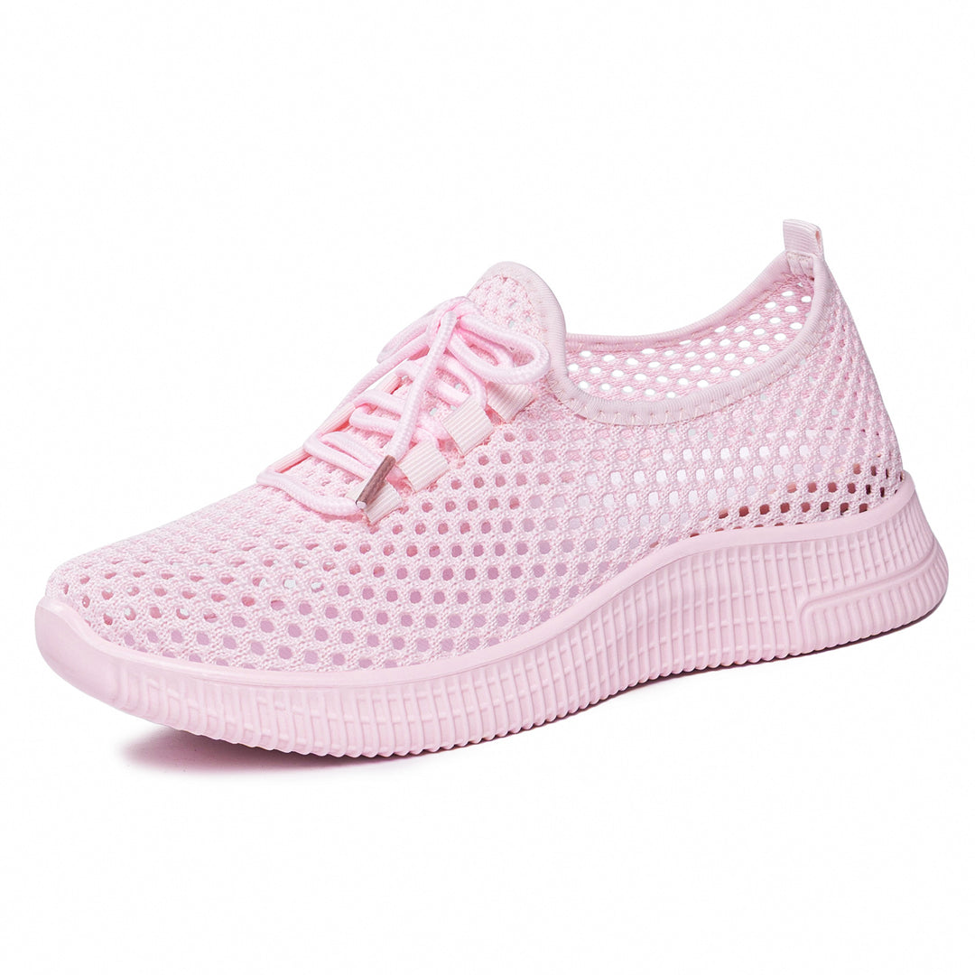Damen nan atmungsaktiver Mesh-Slip-On Sneaker mit elastischer Schnürung und flexibler Profilsohle Echo Archiv