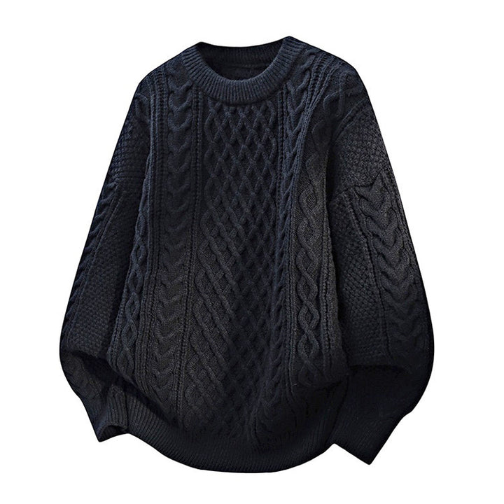 Damen Grobstrickpullover mit Zopfmuster Echoarchiv