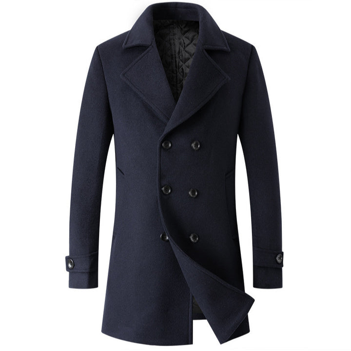 Herren eleganter Woll-Doppelmantel Echoarchiv