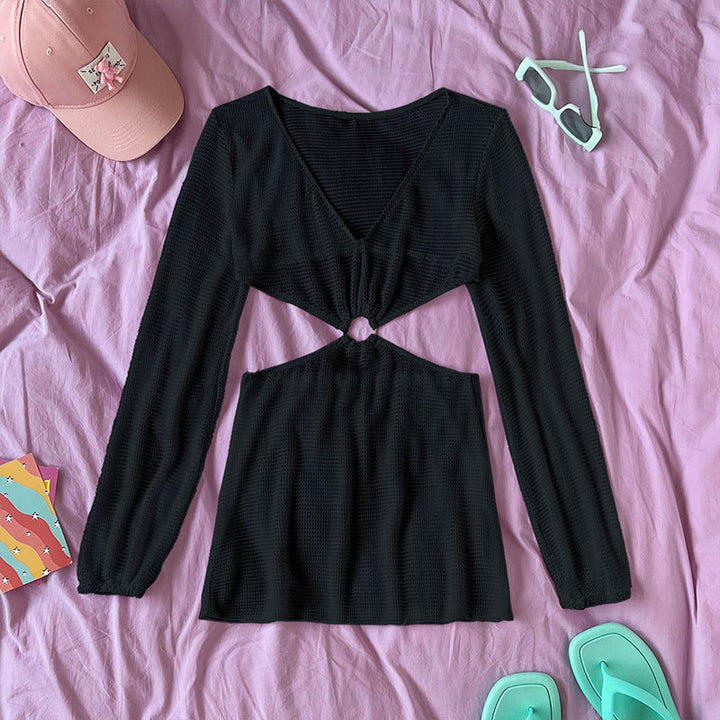 Damen Schnittiges Minikleid mit durchbrochenem Design Echo Archiv