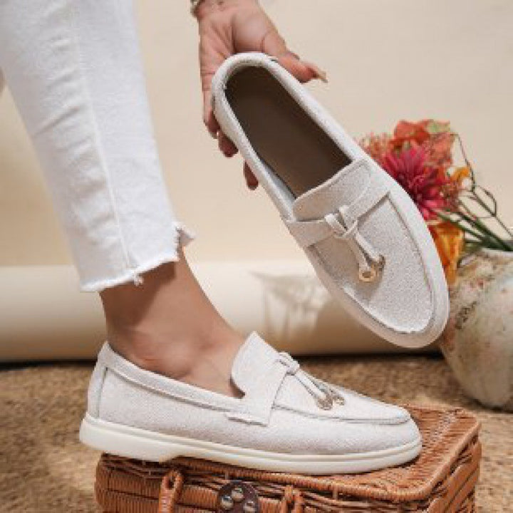Damen nan bequeme Slip-On Loafer mit dekorativem Quastenbesatz und ergonomischer Gummisohle Echo Archiv