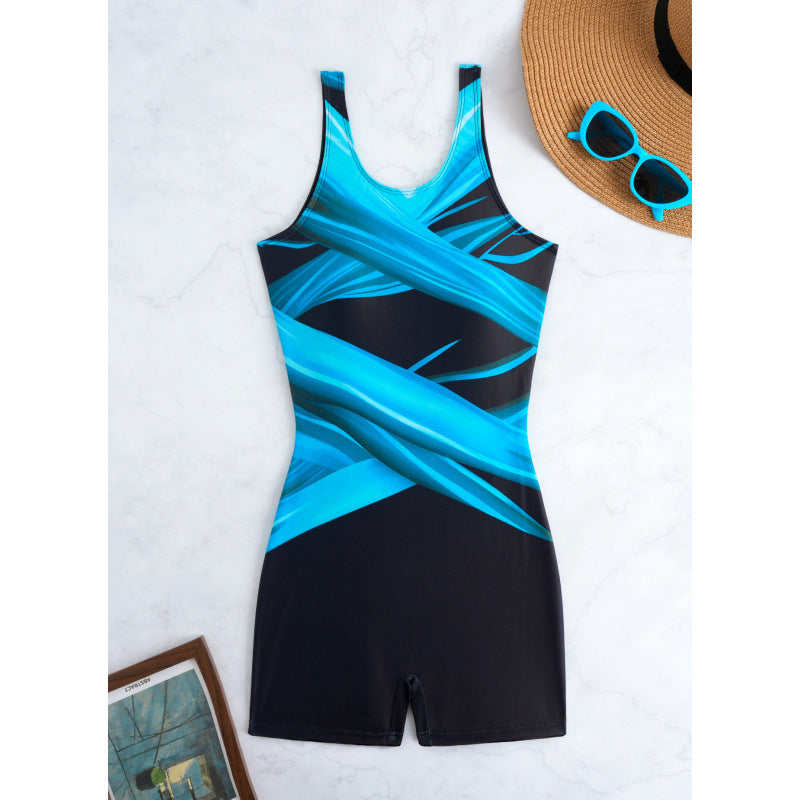 Damen Sportlicher Einteiler Badeanzug Echo Archiv