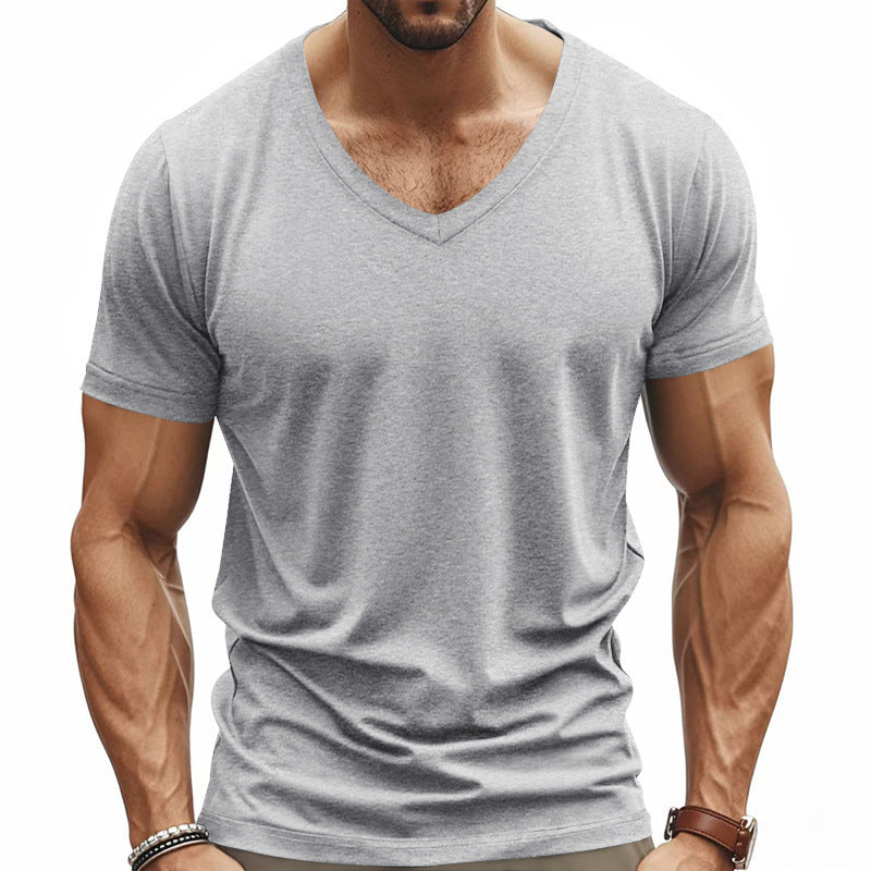Herren Funktions-T-Shirt mit V-Ausschnitt aus atmungsaktivem Material Echoarchiv