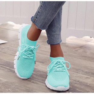 Damen atmungsaktiver Strick-Sneaker mit flexibler Segmentsohle und Komfortfußbett Echo Archiv