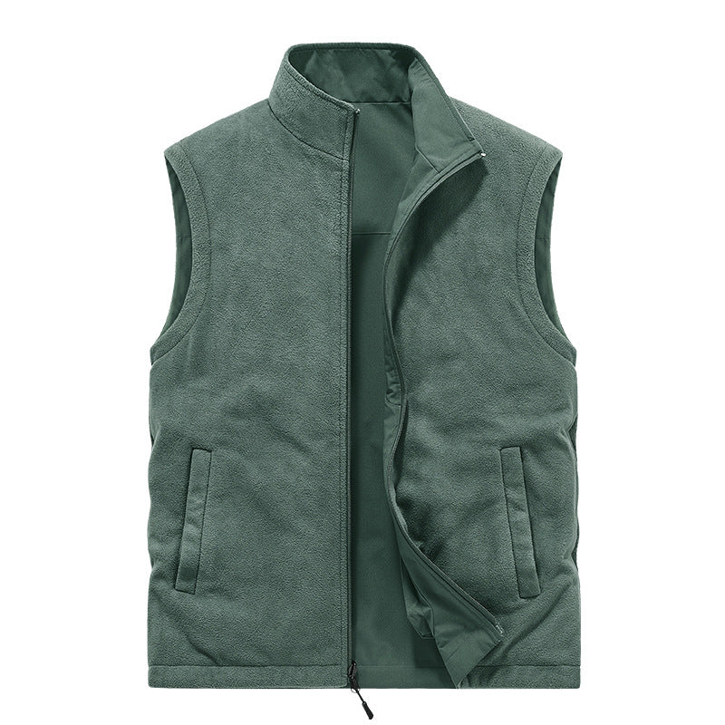 Herren Multifunktionale Utility-Weste mit Fleece-Innenfutter und Mehrfach-Taschen Echoarchiv
