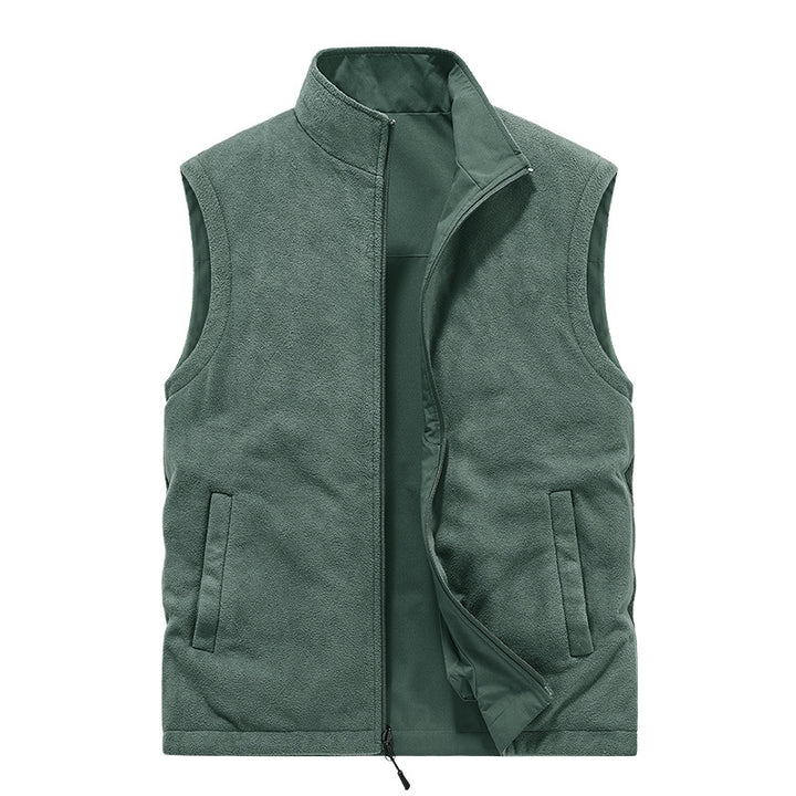 Herren Multifunktionale Utility-Weste mit Fleece-Innenfutter und Mehrfach-Taschen Echoarchiv