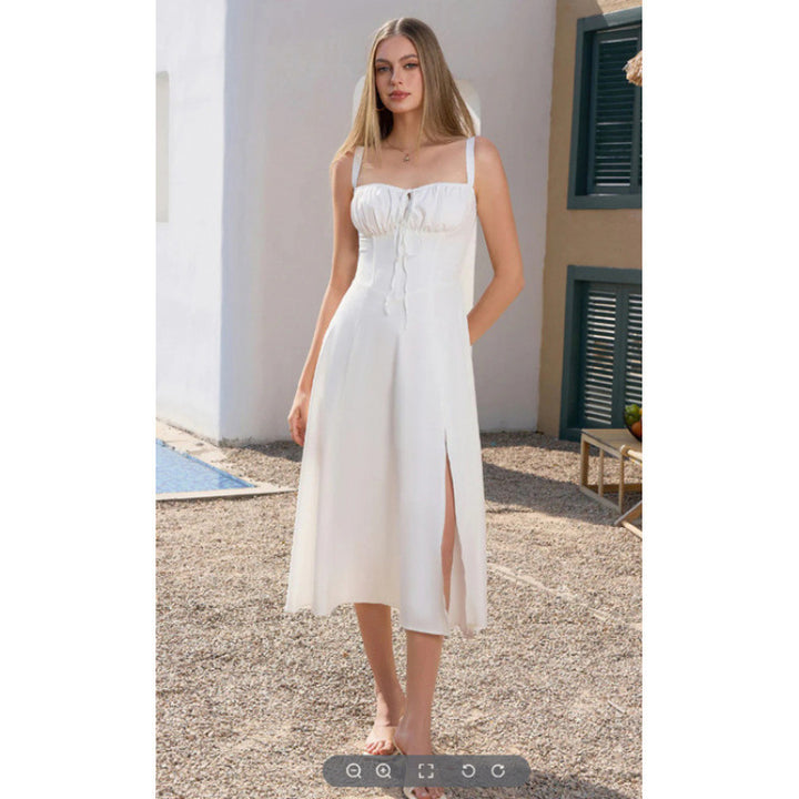 Damen Maxikleid mit floralem Design und elegantem Schlitz Echo Archiv